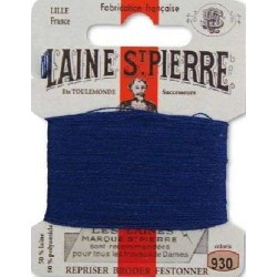 Fil à broder Laine Saint-Pierre 930 Jaspé bleu