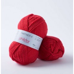 PHILDAR Fil à tricoter PARTNER 6 Rouge