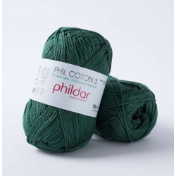 PHILDAR Fil à tricoter PHIL COTON 3 Cèdre