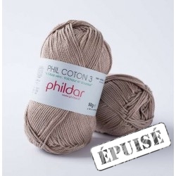 PHILDAR Fil à tricoter PHIL COTON 3 Chanvre
