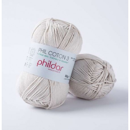 PHILDAR Fil à tricoter PHIL COTON 3 Perle