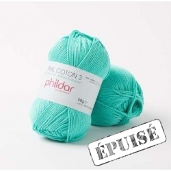PHILDAR Fil à tricoter PHIL COTON 3 Piscine