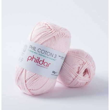 PHILDAR Fil à tricoter PHIL COTON 3 Rosée