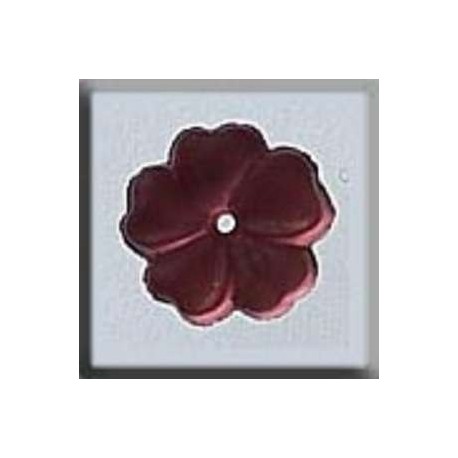 Charm Glass Treasures 12008 5 Petal Flower Matte Rose