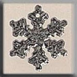 Charm Glass Treasures 12035 Small Snowflake Crystal Bright