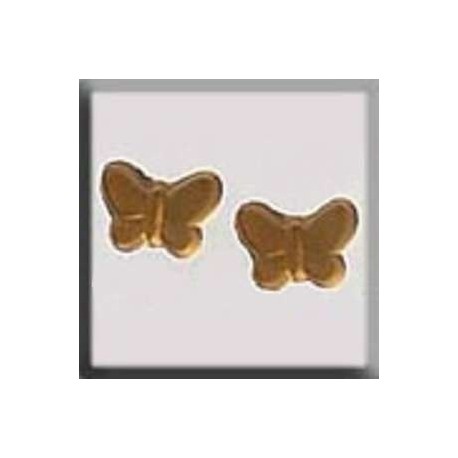 Charm Glass Treasures 12122 Butterfly Matte Light Topaz