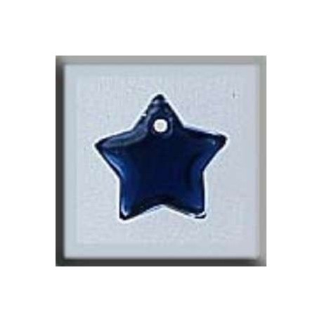 Charm Glass Treasures 12173 Small Flat Star Royal Blue