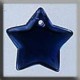 Charm Glass Treasures 12176 Large Flat Star Royal Blue