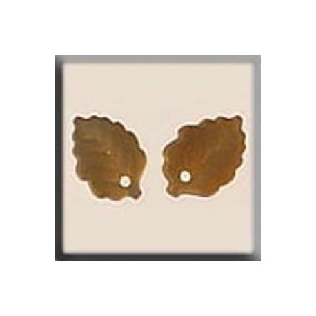 Charm Glass Treasures 12203 Medium Leaf Matte Topaz
