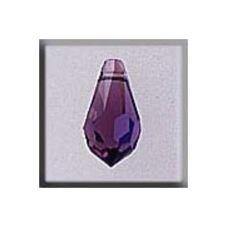 Charm Crystal Treasures 13052 Very Small Teardrop Amethyst AB