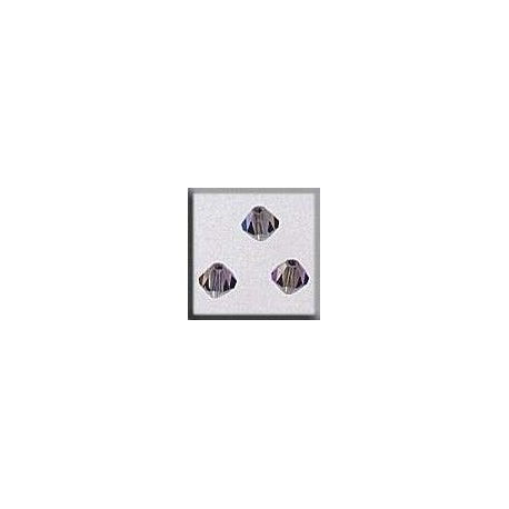 Charm Crystal Treasures 13073 Rondele 4mm Black Diamond AB