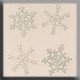 Charm Metal Treasures 15001 White Snowflakes