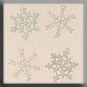 Charm Metal Treasures 15001 White Snowflakes