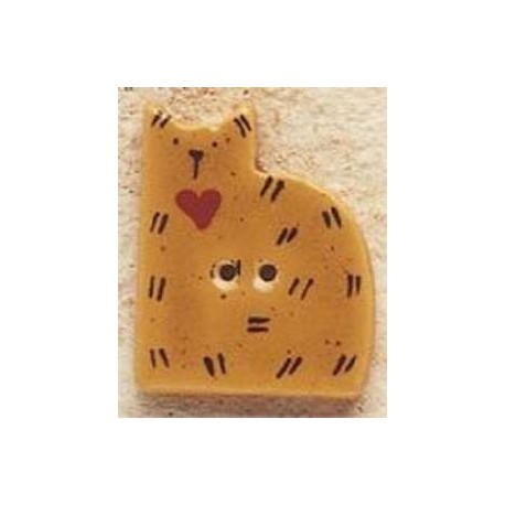 Bouton décoratif 43003 Gold Quilt Cat