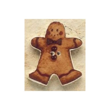 Bouton décoratif 43093 Gingerbread Man
