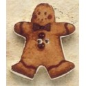 Bouton décoratif 43093 Gingerbread Man