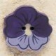 Bouton décoratif 43183 Purple Pansy