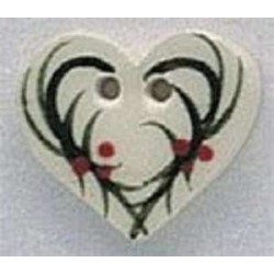 Bouton décoratif 86015 Holly Heart