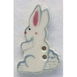 Bouton décoratif 86193 White Tall Rabbit Left