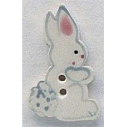 Bouton décoratif 86194 White Tall Rabbit Right