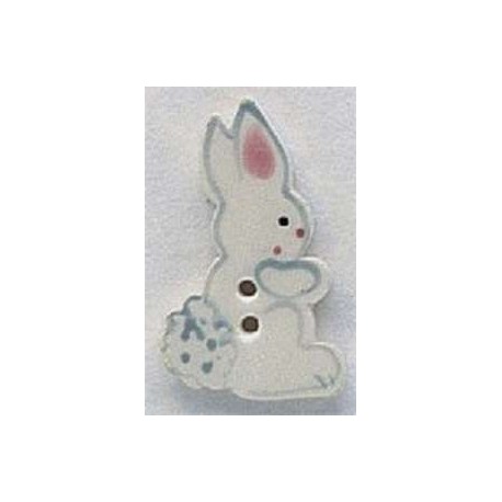 Bouton décoratif 86194 White Tall Rabbit Right