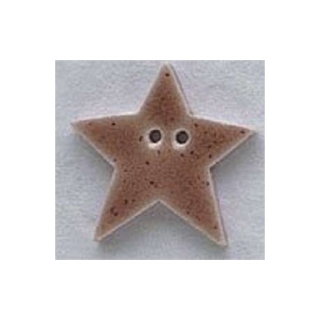 Bouton décoratif 86211 Large Speckled Brown Star