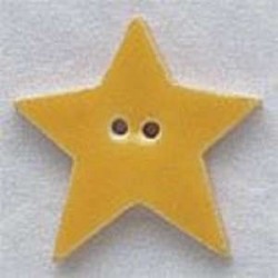 Bouton décoratif 86290 Large Bright Yellow Star