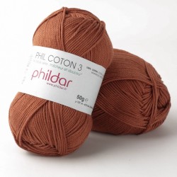 PHILDAR Fil à tricoter PHIL COTON 3 Écureuil