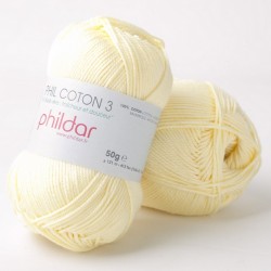 PHILDAR Fil à tricoter PHIL COTON 3 Poussin