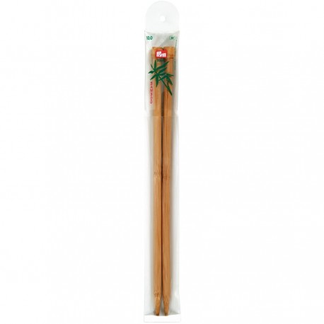 PRYM Aiguilles à tricoter à boule Bambou 33cm Taille 10