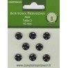 BOUTONS PRESSIONS NOIR Taille 2