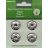 BOUTONS PRESSIONS NICKEL Taille 7