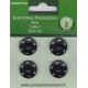 BOUTONS PRESSIONS NOIR Taille 7