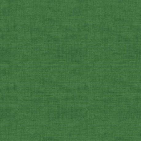 MAKOWER UK - Tissu Patchwork Faux Uni LINEN TEXTURE GRASS GREEN par The Henley Studio