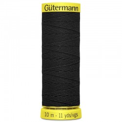GÜTERMANN FIL ÉLASTIQUE 10m 4017 Noir