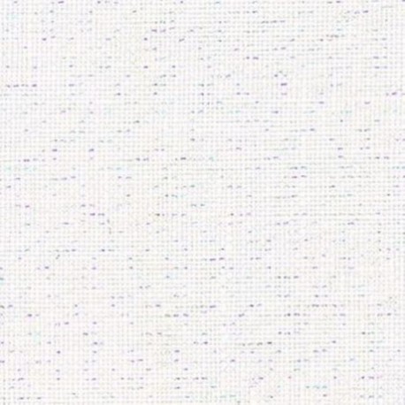 Toile de lin à broder Zweigart BELFAST 12,6 fils/cm (32ct) WHITE OPALESCENT