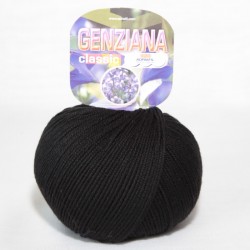 ADRIAFIL Fil à tricoter 100% Pure Laine Mérinos Extra Fine GENZIANA 01 Noir