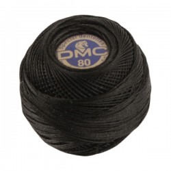 Fil Crochet DMC SPÉCIAL DENTELLES Noir