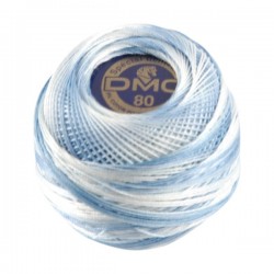 Fil Crochet DMC SPÉCIAL DENTELLES 67 Bleu layette ombré