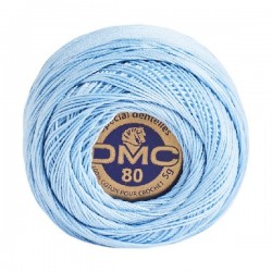 Fil Crochet DMC SPÉCIAL DENTELLES 3325 Bleu azur