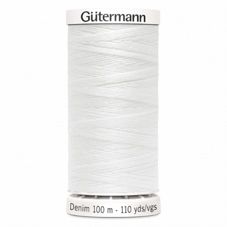 Fil Spécial Jeans GÜTERMANN DENIM - Coloris 1016 Blanc cassé