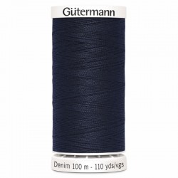Fil Spécial Jeans GÜTERMANN DENIM 100m 6950 Bleu nuit