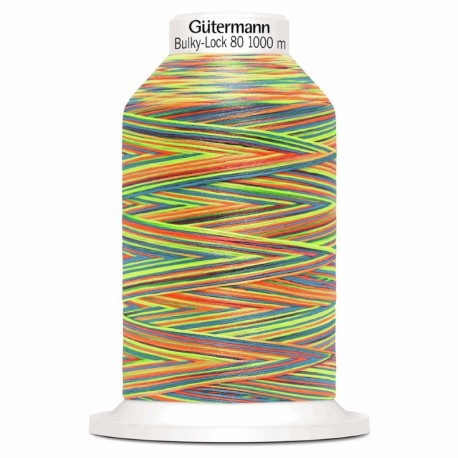 FIL MOUSSE SURJET GÜTERMANN BULKY-LOCK 80 1000m 9822 Multicolore