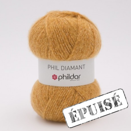 PHILDAR Fil à tricoter PHIL DIAMANT Miel