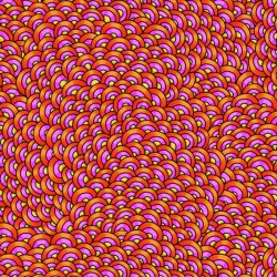 QT FABRICS - Tissu Patchwork ALPHA DOODLE par Debi Payne 27635.P Pink