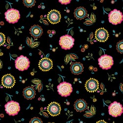 Tissu Patchwork HAPPY DAYS de Michael Miller Fabrics 9393.BLACK