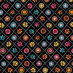 Tissu Patchwork HAPPY DAYS de Michael Miller Fabrics 9394.BLACK