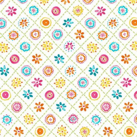 Tissu Patchwork HAPPY DAYS de Michael Miller Fabrics 9394.MULTI