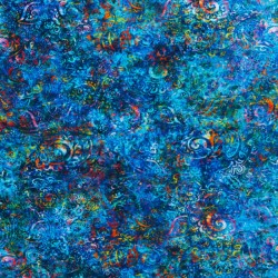 QT FABRICS - Tissu Patchwork GYPSY SOUL par Dan Morris 27644.QB Turquoise