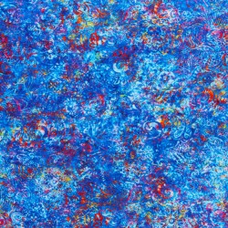 QT FABRICS - Tissu Patchwork GYPSY SOUL par Dan Morris 27644.B Crystal Blue